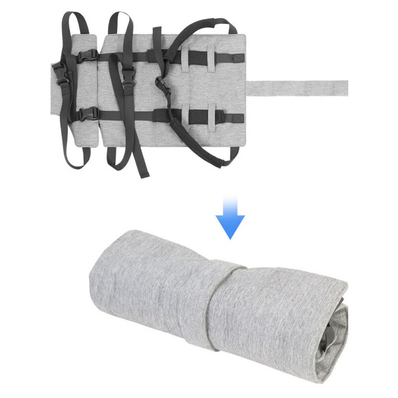 CLCEY宝宝餐椅安全带便携式儿童通用固定带外出椅子绑带婴儿吃饭座椅带 灰色