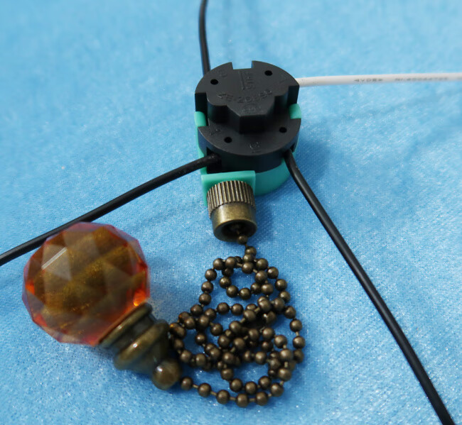 带电线吊扇电风扇灯拉线开关三档调档控制拉绳拉链调速开关配件修 a款