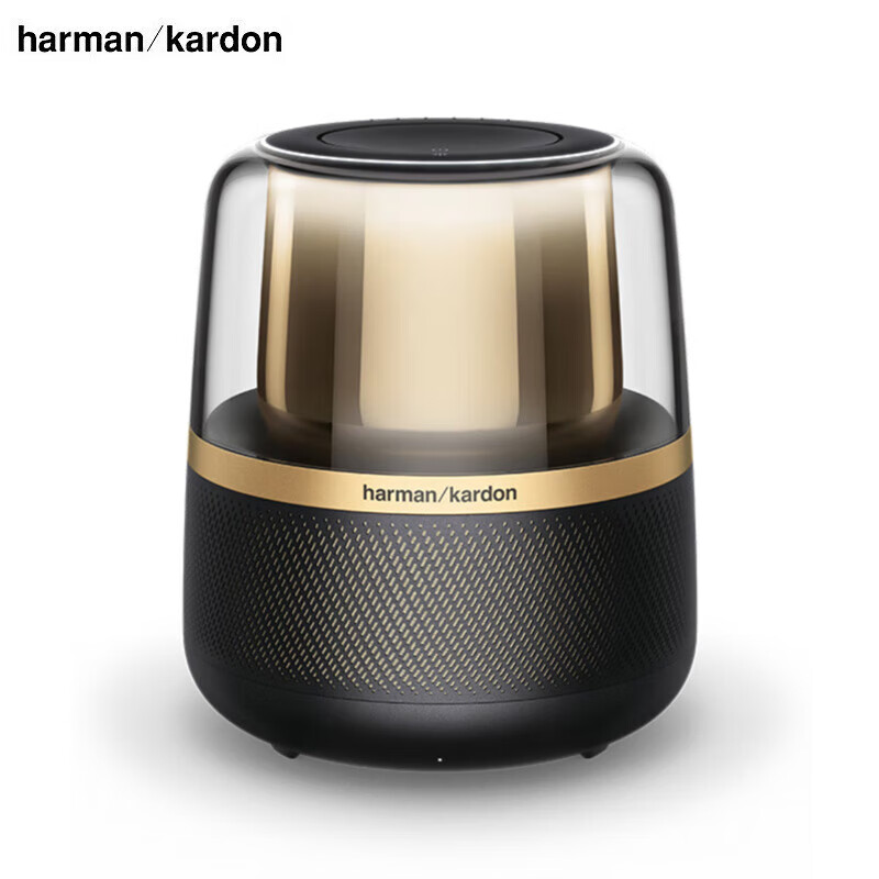 哈曼卡顿（Harman/Kardon）音乐曜石家用无线蓝牙音箱 下沉式低音炮环绕立体声音响 黑金