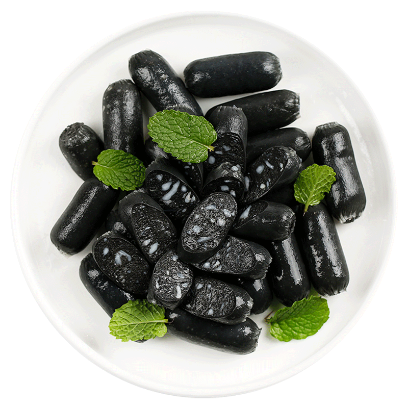 338 墨汁墨鱼肠150g/盘/15个 烧烤火锅麻辣烫食材 深海大墨鱼制作