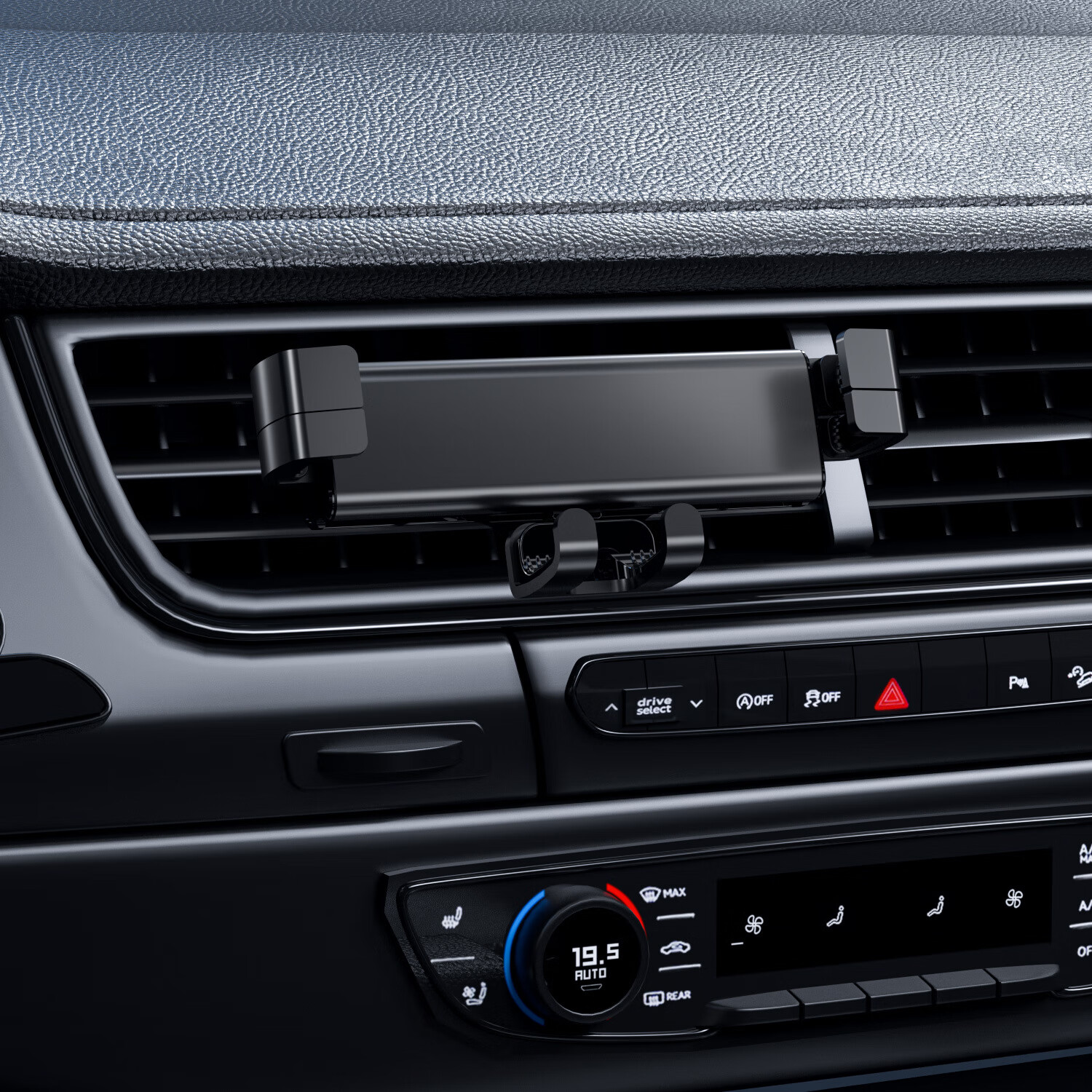 ges新款车载手机支架金属批发汽车出风口手机架车内用 黑色出风口款