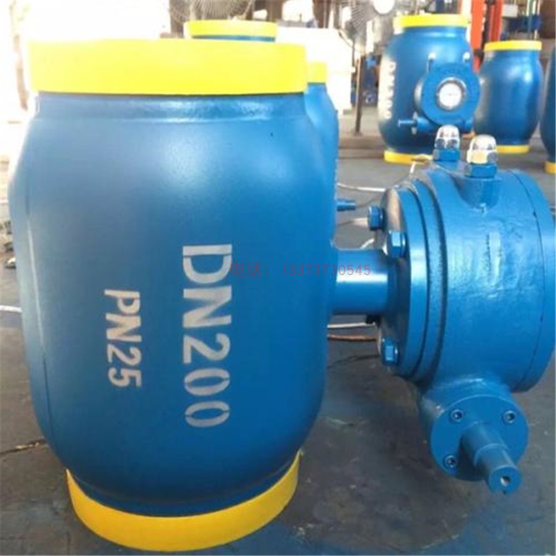 鑫畓涡轮全焊接球阀q361f高温高压法兰截止手动暖通硬密封铸钢供热阀