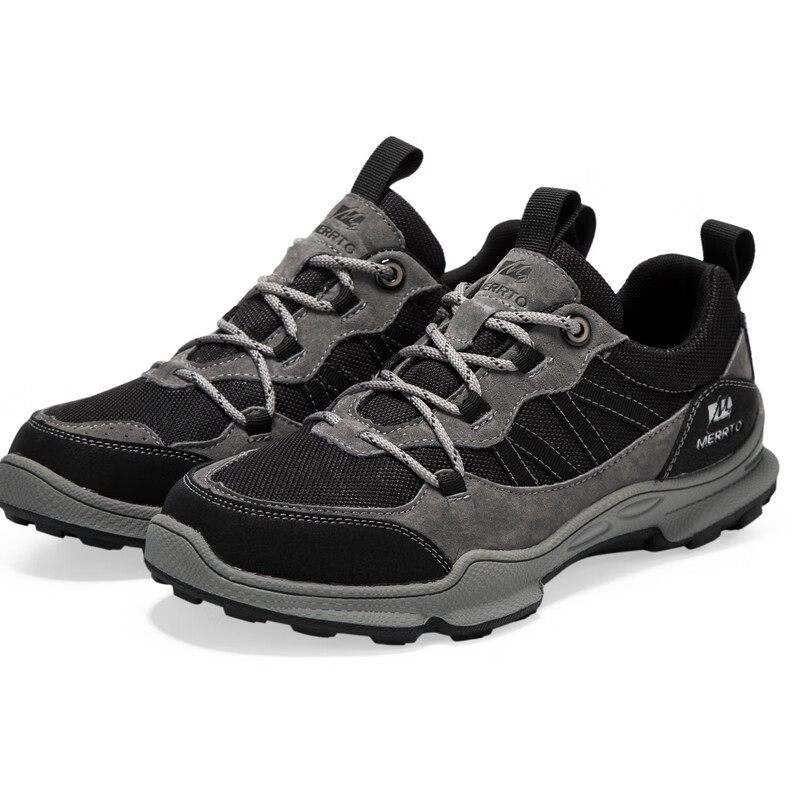 迈途登山鞋男防滑减震徒步鞋户外鞋网布透气橡胶底作训鞋情侣户外休闲