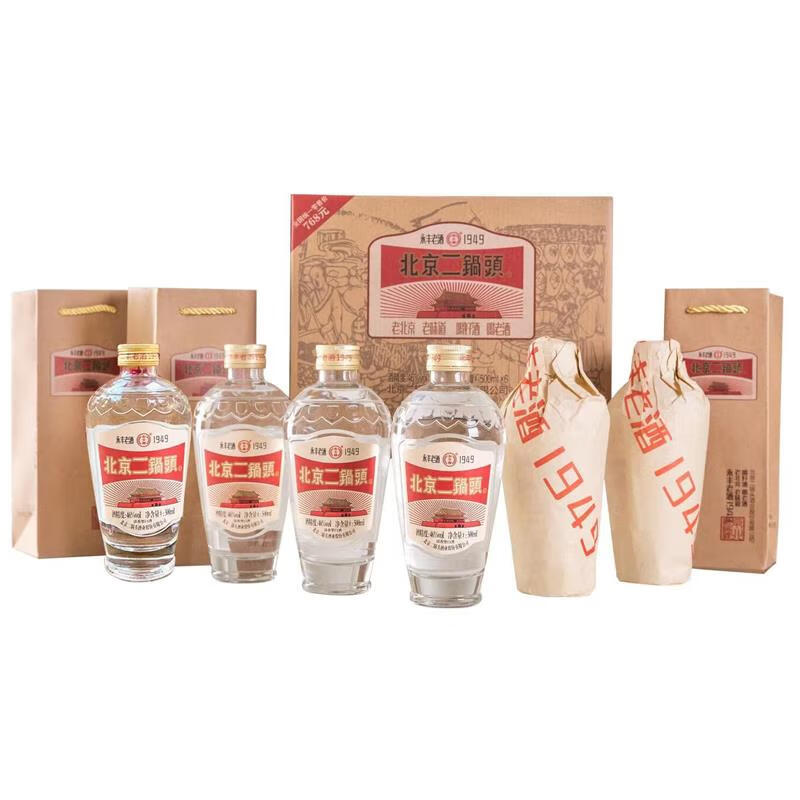永丰牌北京二锅头永丰老酒46度1949清香型白酒纯粮白酒整箱礼物年货节酒 46度 500mL 6瓶 永丰老酒1949礼盒