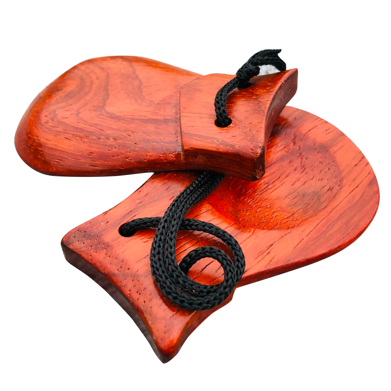 西洋打击乐器 西班牙响板1只 红花梨木材质 orffworld奥尔夫天地 g8a