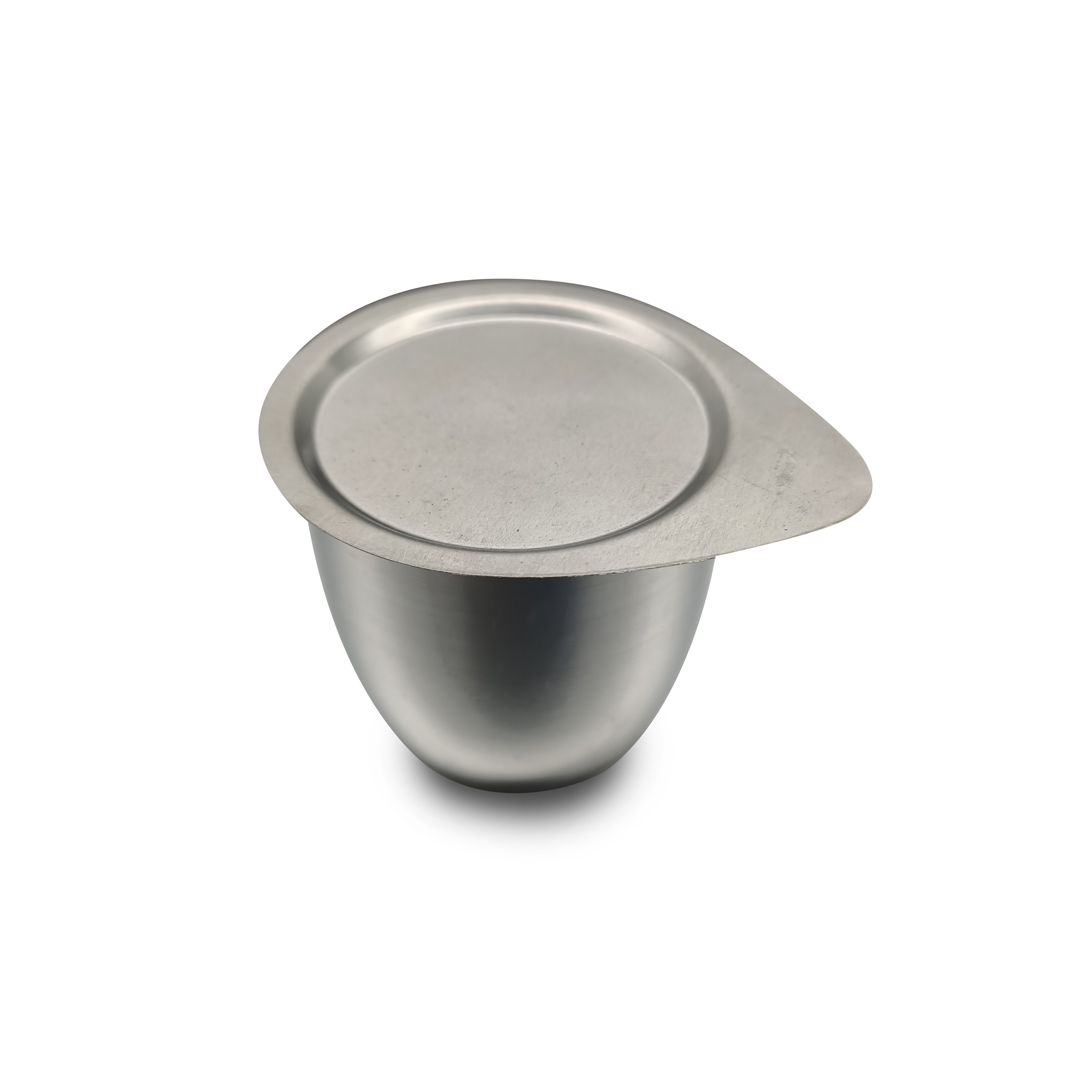 铂金坩埚可定制30/50ml白金坩埚化学实验器材室耐高温带盖铂坩埚 100