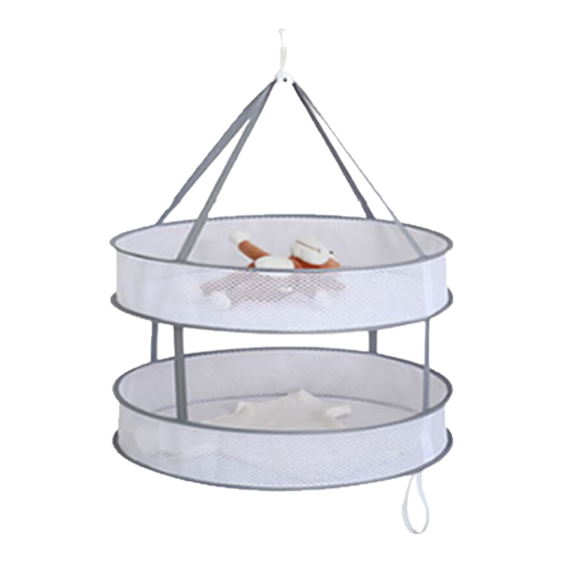 茨格曼 晒衣篮晾衣网晾衣服晾袜子神器毛衣专用晾晒双层大号