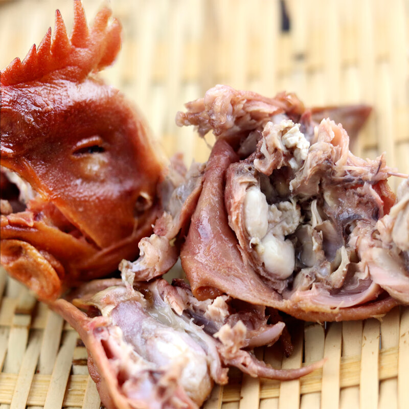 贝棋禾东北特产熏酱鸡头下酒菜即食熟食烟熏烧鸡头东北风味卤味营养卤