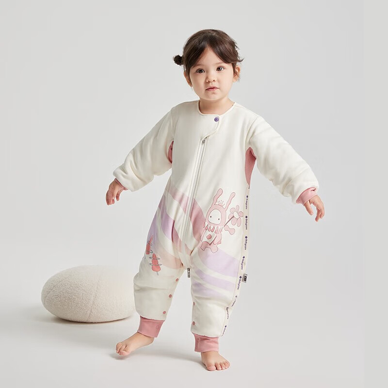 bc babycare婴儿宝宝新生儿童春秋冬热气层柔糯分腿睡袋防吓跳防踢被子神器 莫比斯幻境-暖冬(16-20°) 70cm