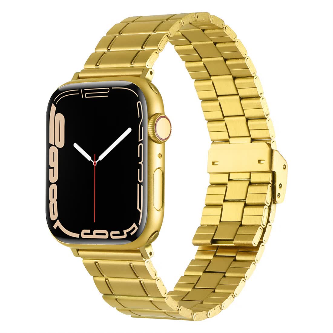 西途也适用苹果watchs6手表回环表带44/40mm五珠竹节表带applewatchs5