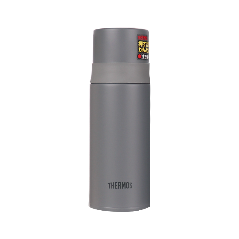 膳魔師（THERMOS）2023新款日本膳魔師不銹鋼真空保溫保冷杯FFM350男女士子彈頭水杯 磨砂灰國際版 350ml