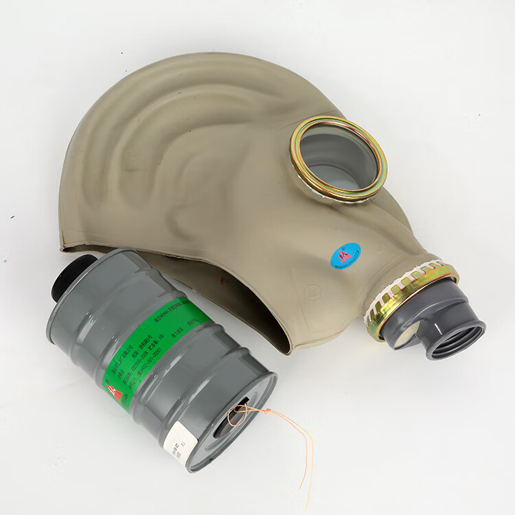 氨冷库用防毒面具4号滤毒灌液防毒面罩防TF1型防毒面罩 面罩+滤毒罐 中