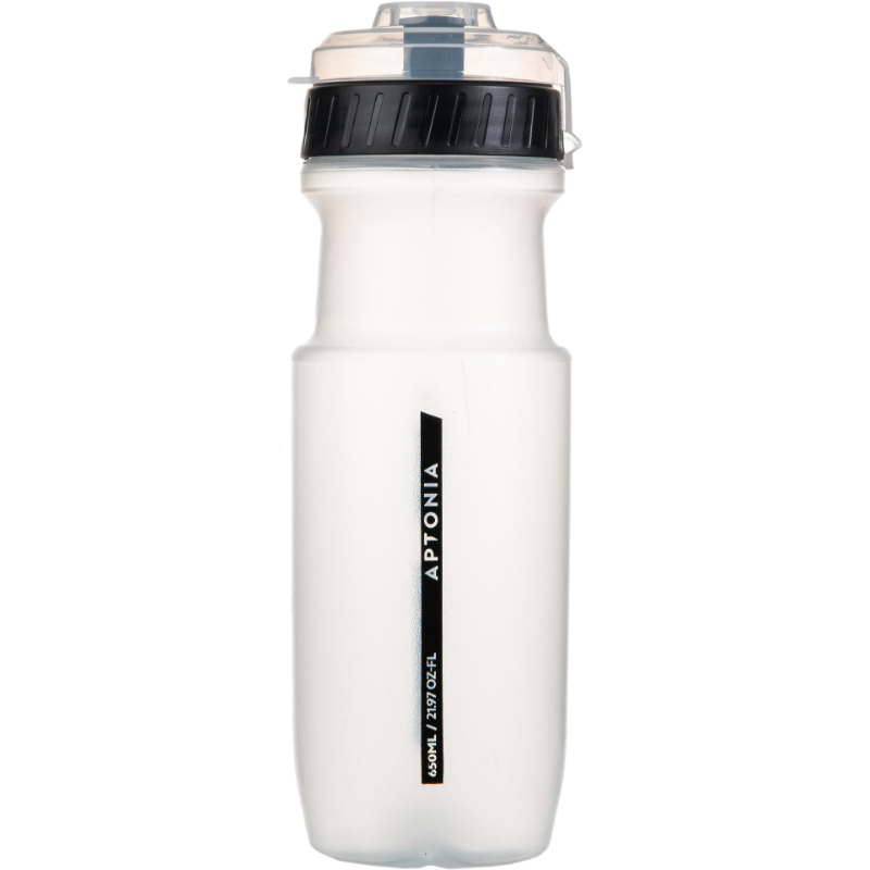 DECATHLON 迪卡侬 山地车公路骑行水杯便携健身运动自行车户外骑行水壶OVBAP 白色透明650ML