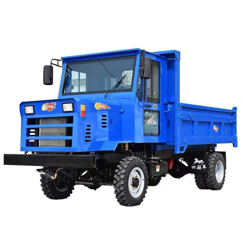 车农用车爬坡载重拉货自卸运输翻斗车四轮车 载重3-4吨单缸四驱农用车