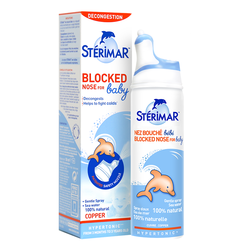 舒德尔玛(sterimar) 小海豚洗鼻水 鼻塞舒缓 喷鼻器喷雾 3个月-3岁婴儿新生儿宝宝50ml/瓶