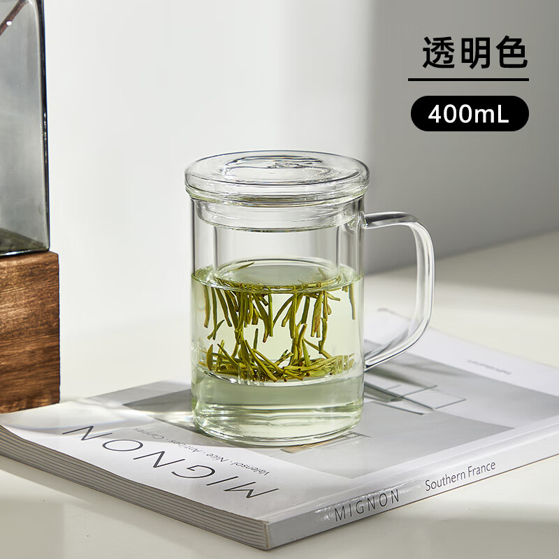 富光泡茶杯茶水分离玻璃杯办公室喝茶杯子男士个人高档花茶杯水杯属于什么档次？