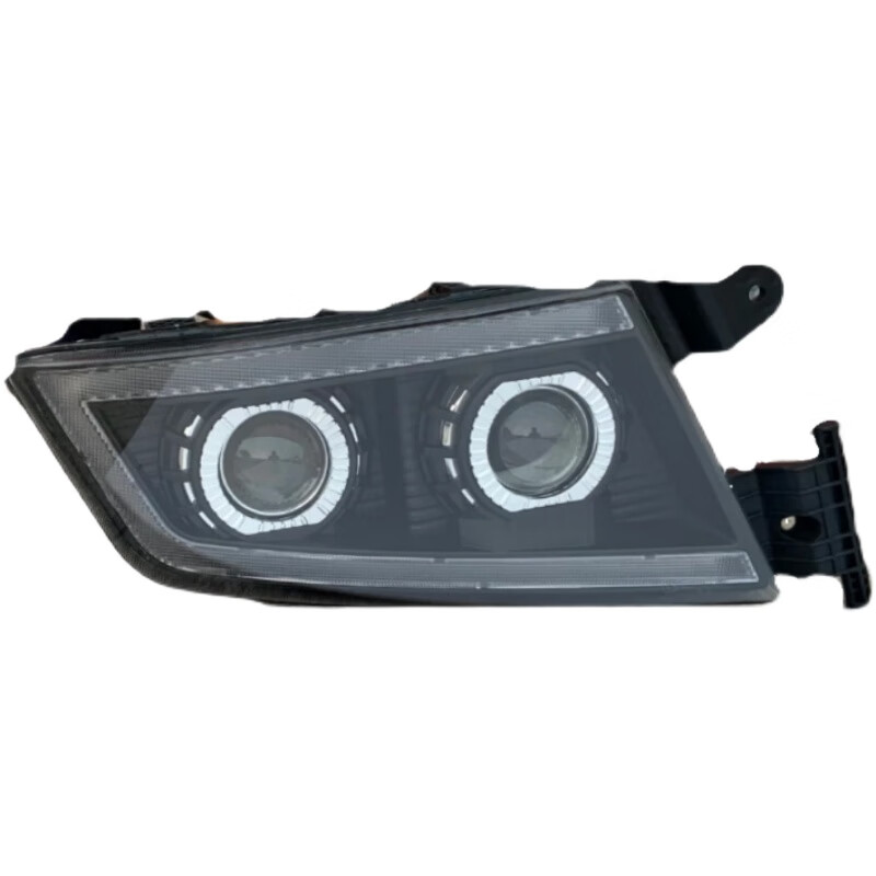 适用于重汽汕德卡改装全led大灯总成 双透镜 高 亮度带日行灯无损 三