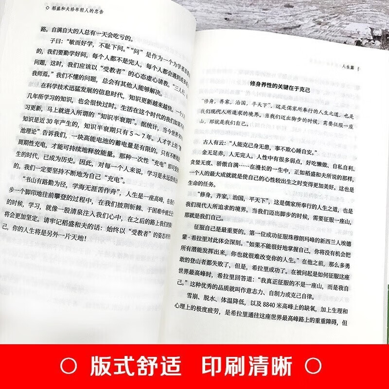 稻盛和夫给年轻人的忠告 要改变自己首先改变自己的心灵 青少年成长活法人生哲理书详情图