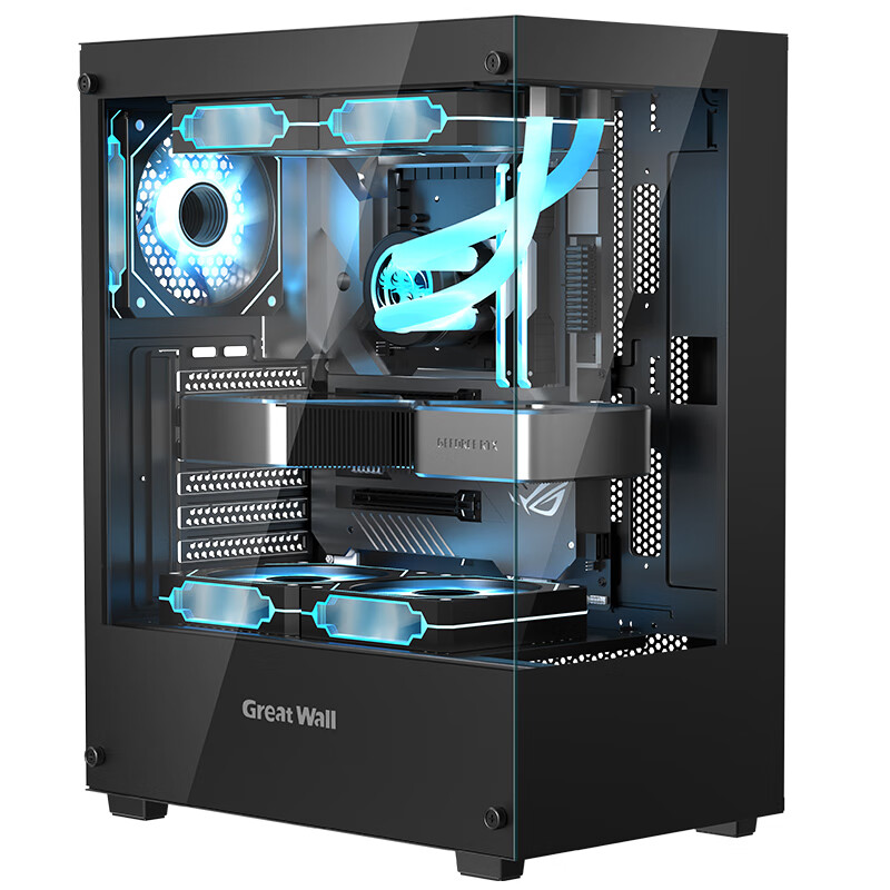 ���ǣ�Great Wall���ӽ�S3 Mini��ɫ���������䣨ATX����/240ˮ��λ/˫�沣����͸/USB3.0/5����λ��