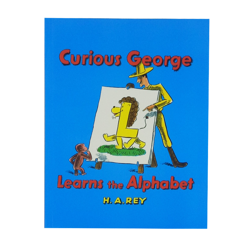 进口英文原版绘本 好奇乔治猴学字母 curious george learns the