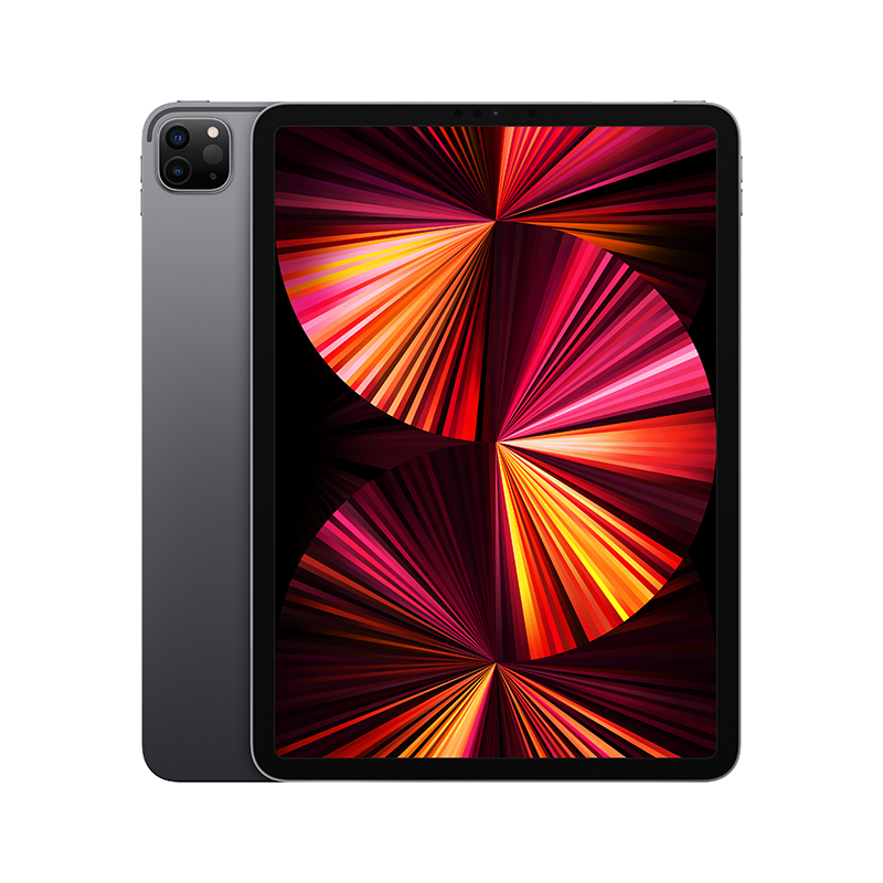 105948-Apple【教育优惠版】 iPad Pro 11英寸平板电脑 2021年新款(256G WLAN版/M1芯片/MHQU3CH/A) 深空灰色-详情图