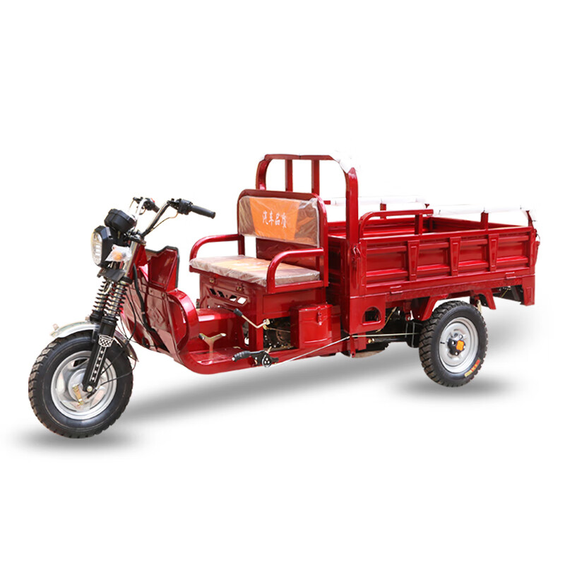 摩托车助力货运农用宗申动力老年代步平坐款燃油三轮车 125发动机1