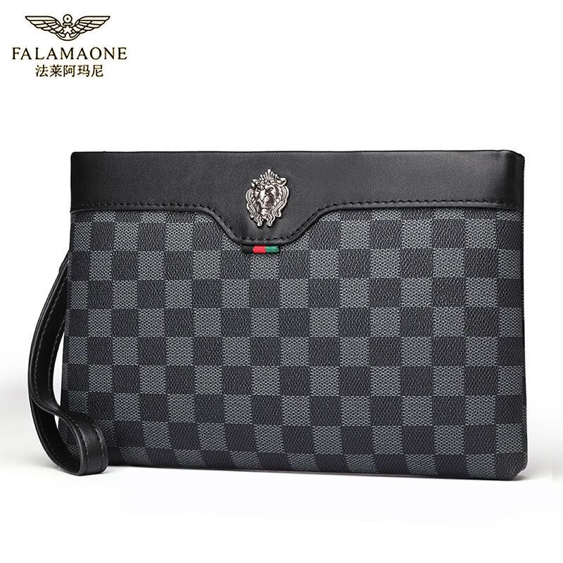 法莱阿玛尼大牌复古手包新款手拿包男真皮手抓包时尚商务百搭男士商务