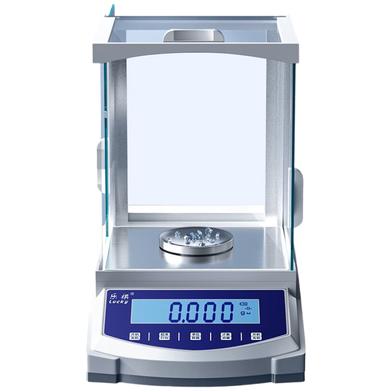 乐祺千分之一分析天平实验室高精度电子秤克称珠宝黄金称500g/0.001g