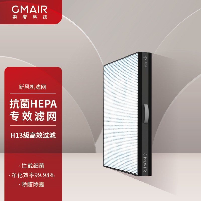 果麦新风gmair 抗细菌滤网 适用gm320(单片装)