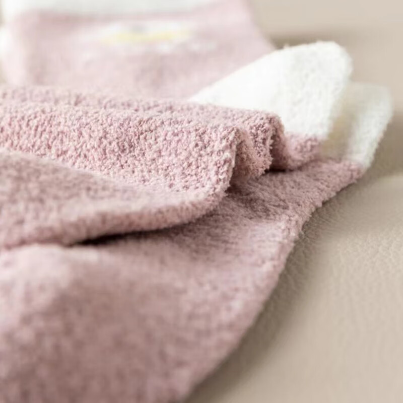 才大人高品质婴儿暖粒绒袜子儿童冬季中筒袜双面绒宝宝袜子舒适透气 男款暖粒绒【5双装-颜色随机】高品质 5双 5-9岁