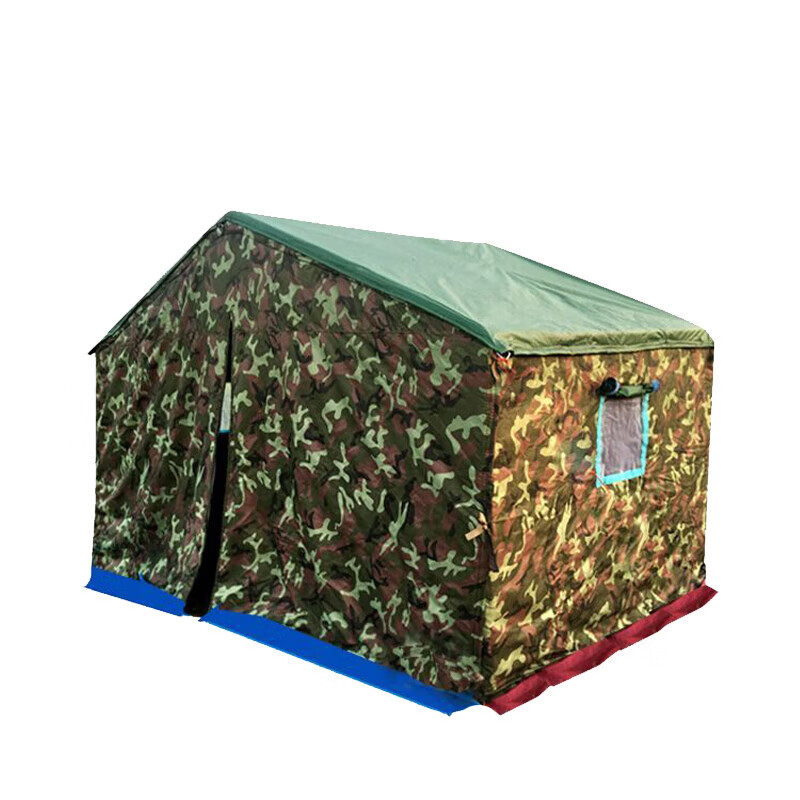 帐篷 三层加厚工地工程应急野外民用救灾养殖 加厚花彩牛津布2*3 地梁