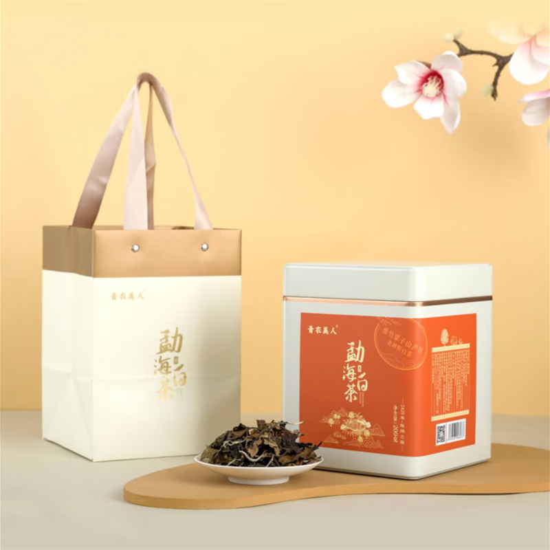 青衣美人青衣美人滑竹梁子老树野白茶勐海白茶200g/罐 1罐