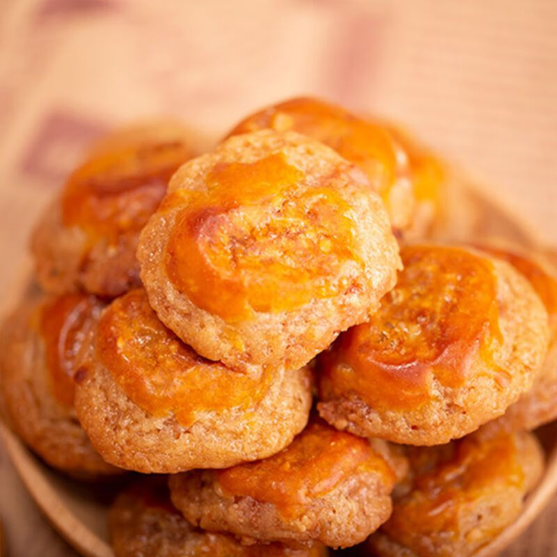 麦趣丰广东鸡仔饼特产纯手工零食点心陈皮酥鸡仔酥腐乳饼广州鸡仔饼