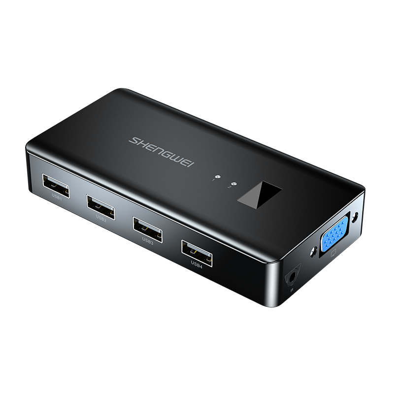 ʤΪ DVK1201G KVM�л��� VGA��Ƶ������ ����һ�� USB������