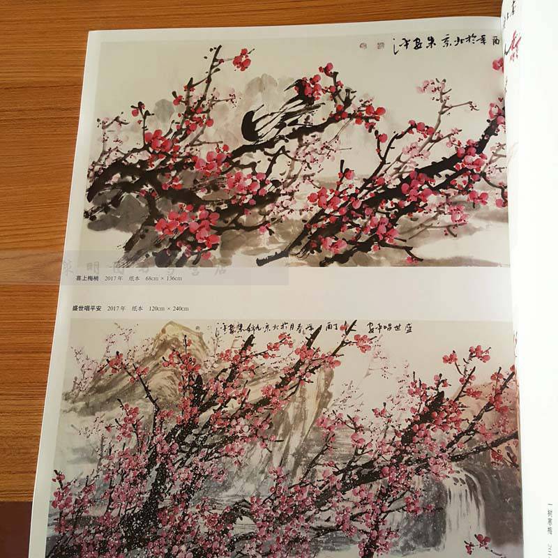 开国画梅花技法写生临摹创作写意花鸟画作品集国画绘画技法北京工艺美