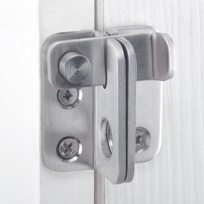 艾乐恒加厚不锈钢门扣插销木门锁扣搭扣防盗门栓明装柜门锁扣锁头扣