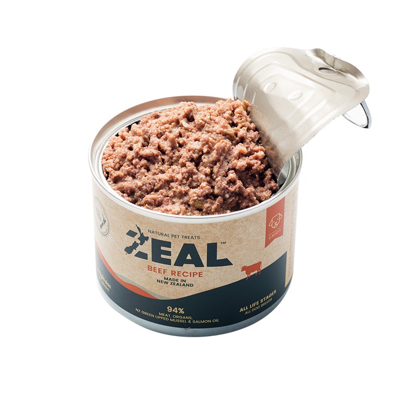 新西兰进口 ZEAL0号罐无谷狗罐头170g 牛肉配方 成犬狗狗湿粮罐头