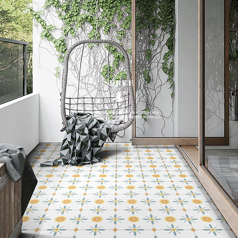 思力向日葵小花砖 卫生间浴室瓷砖厕所墙砖厨房阳台防滑地砖墙砖300