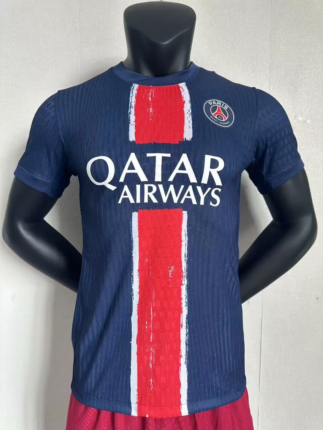 涂典2425巴黎圣日耳曼球衣主场短袖球员版足球服队服 football jersey