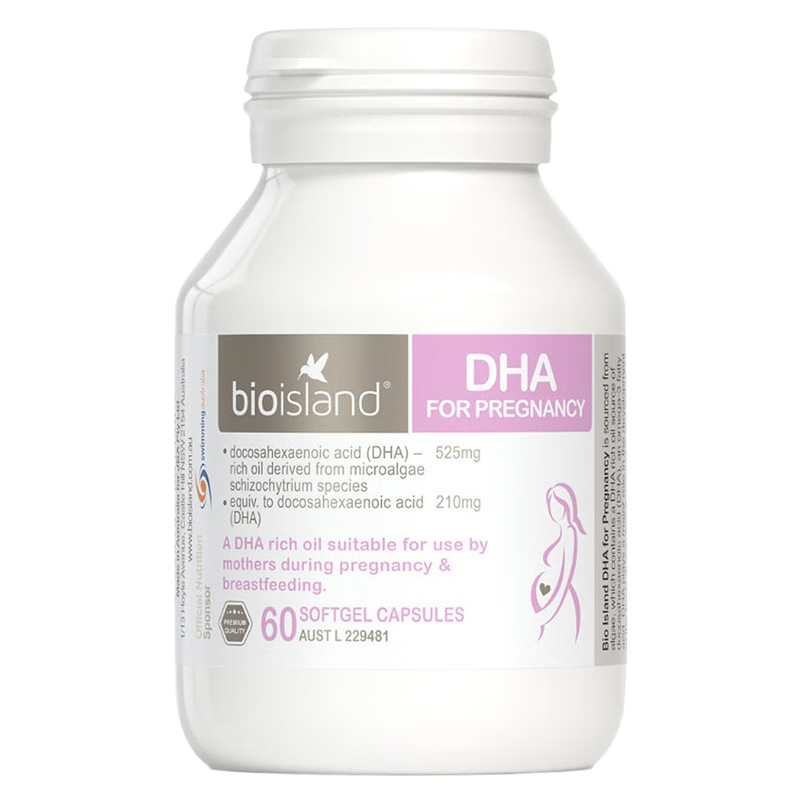 Bio Island 佰澳朗德 海藻油孕婦DHA膠囊 60粒*1瓶 效期至26.6