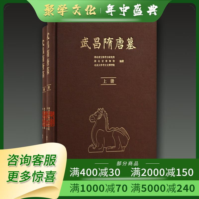 武昌隋唐墓 16开精装全二册 北京大学考