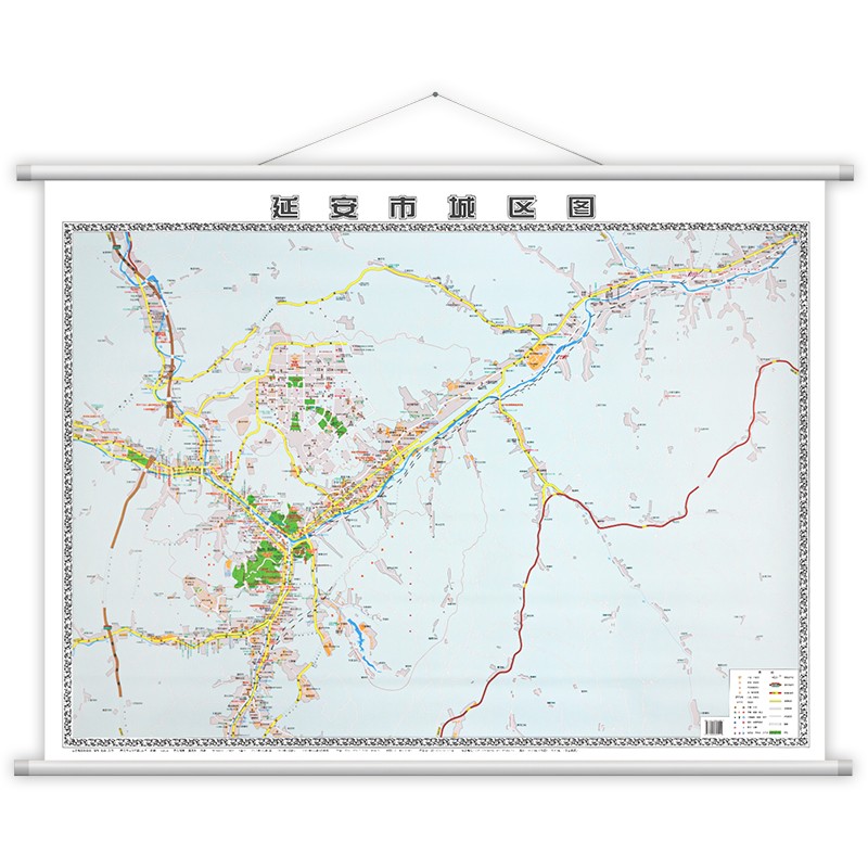 延安市道路交通图图片