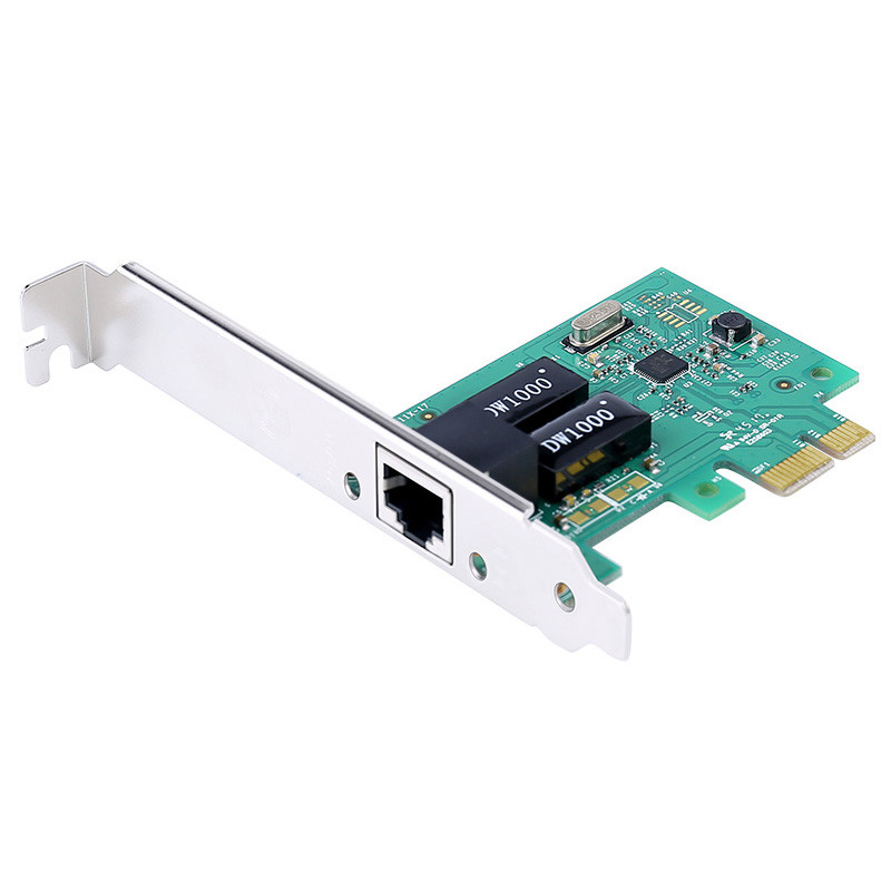 仁聚益dtech/帝特 pc0185 pci-e 1000m以太网接口rj-45网卡 pci-e千兆