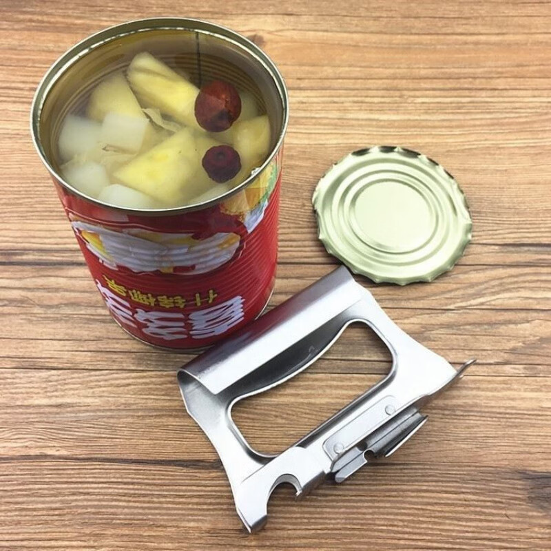 驰诺开罐头器多功能开瓶器不锈钢牛肉罐头起子淡奶铁罐头刀啤酒瓶神器
