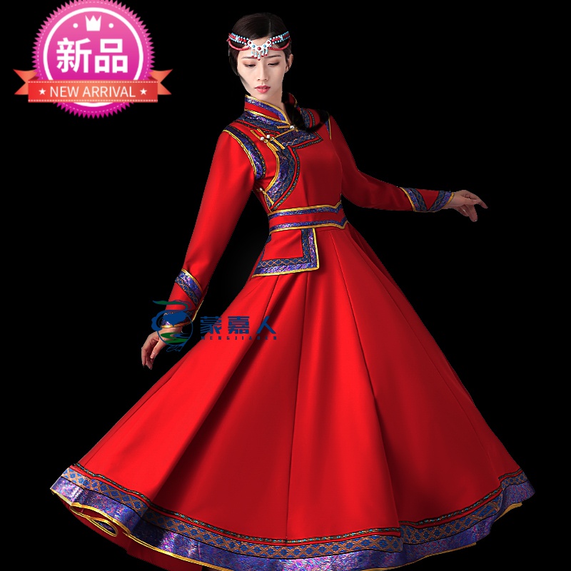 藏服 女装蒙古服少数民族服装蒙古服族蒙古服饰女蒙古女族演出服蒙古