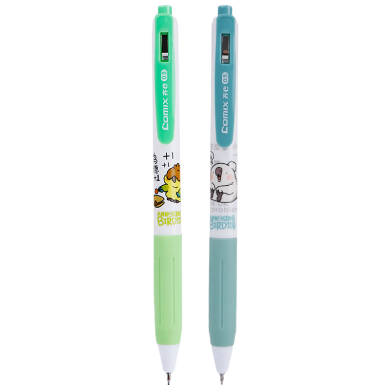 ����(Comix)˳���ٸ����Աʰ���ǩ�ֱ�ˮ�ʰ칫�ľ� 0.5mmST��ͷ ��ɫ 2֧װ YFGP0097-2