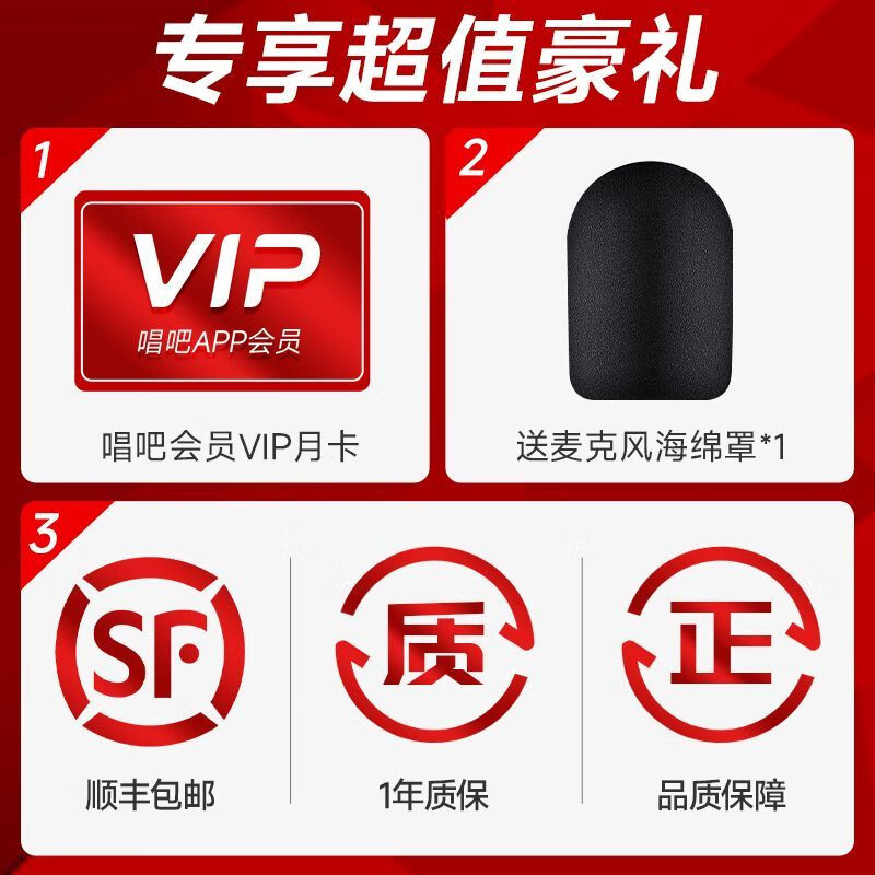 唱吧小巨蛋C10麦克风话筒音响一体机家用K歌KTV唱歌专用直播可连电视全民家庭蓝牙户外无线收音儿童 唱吧C10 黑色