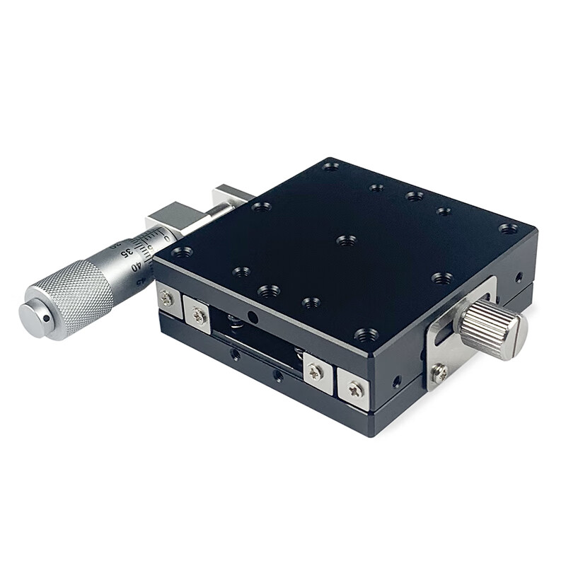 x轴位移台lgx40/60手动光学高精度精密微调滑台钢条导轨滑台 lgx40