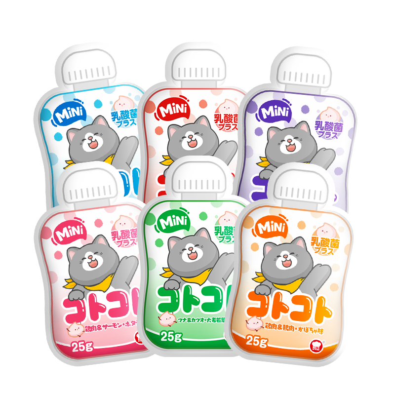 地狱厨房（Hell's Kitchen）地狱厨房 Mini咕噜酱 乳酸菌增强款6口味MIX(乳酸菌plus)25g*6/组