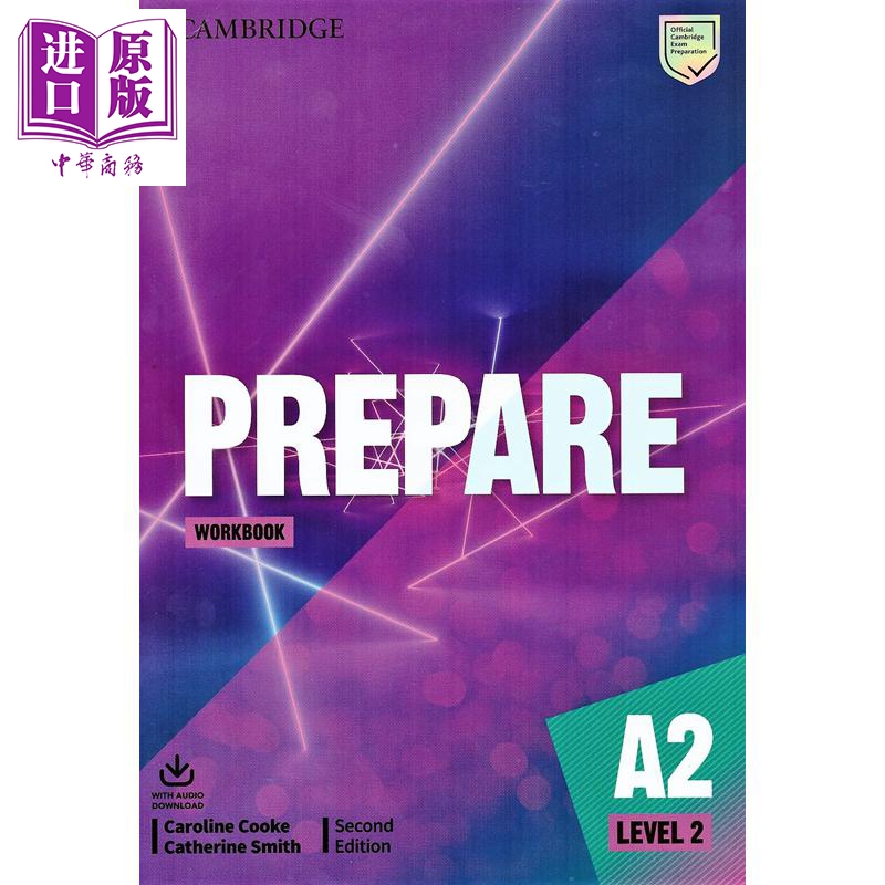 Cambridge English Prepare Level 2 A2 剑桥英语通用考试备考学生用书+练习册套装 含视频音频